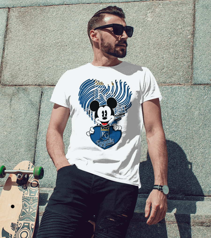 KC Royals Mickey Baseball T-Shirt