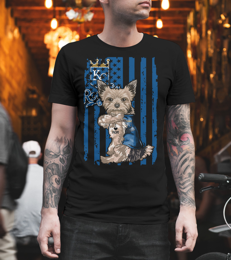 Yorkshire Terrier KC Royals I Love Mom T-Shirt