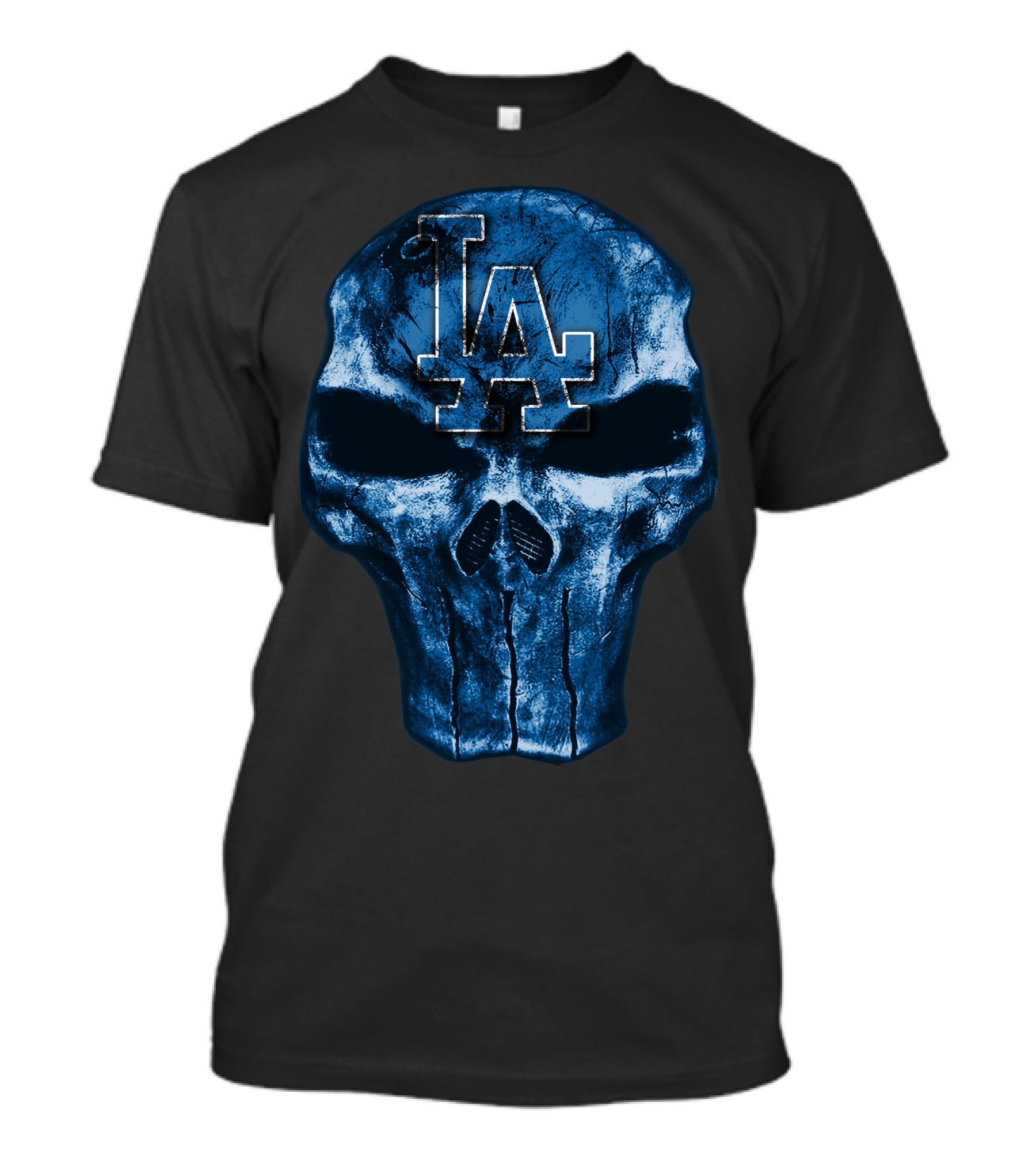LA Skull Los Angeles Dodgers T-Shirt