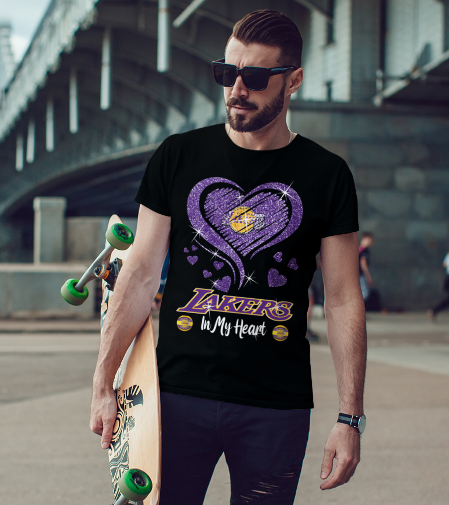 Lakers In My Heart Los Angeles Lakers T-Shirt