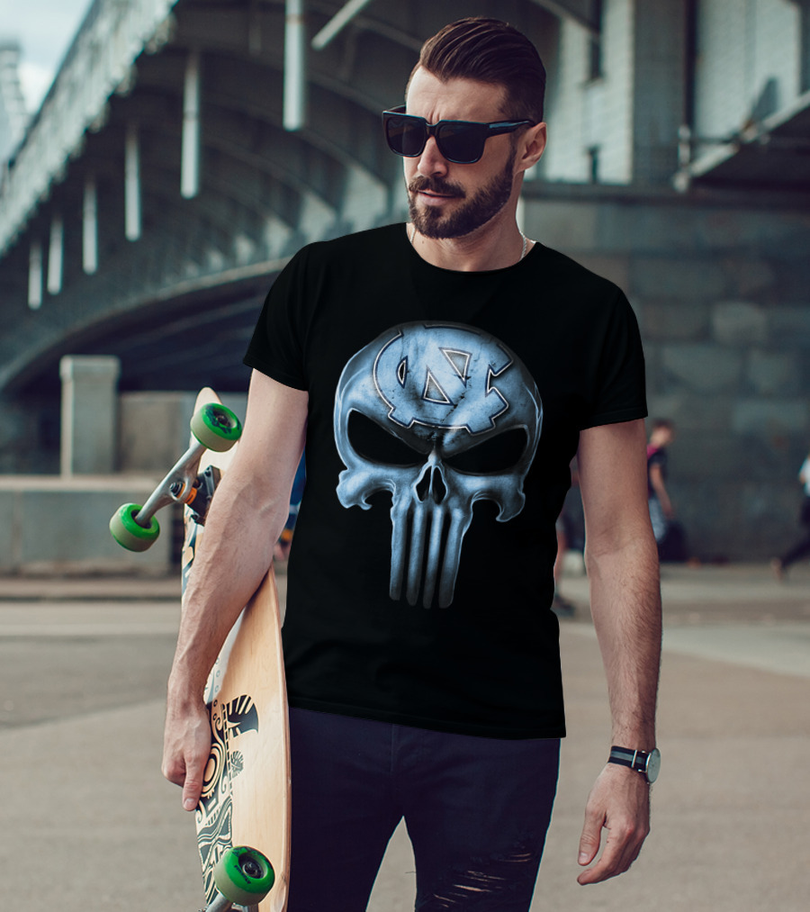 Skull Logo North Carolina Tar Heels T-Shirt