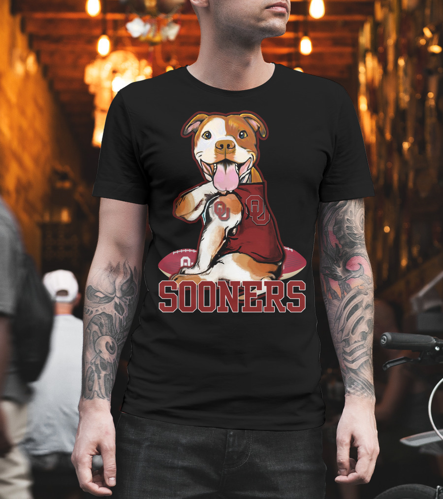 Pittbull OU Sooners Football Mascot T-Shirt