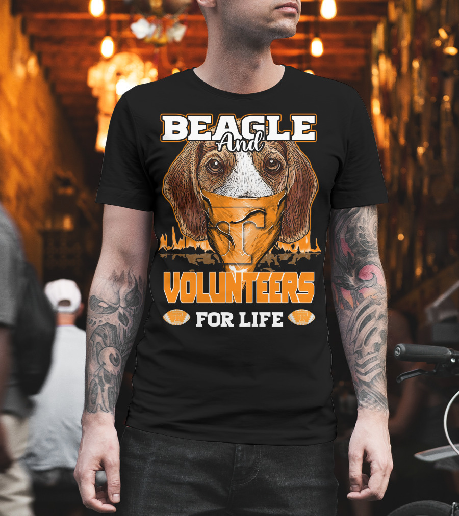 Beagle and Volunteers for Life Tennessee Volunteers T-Shirt