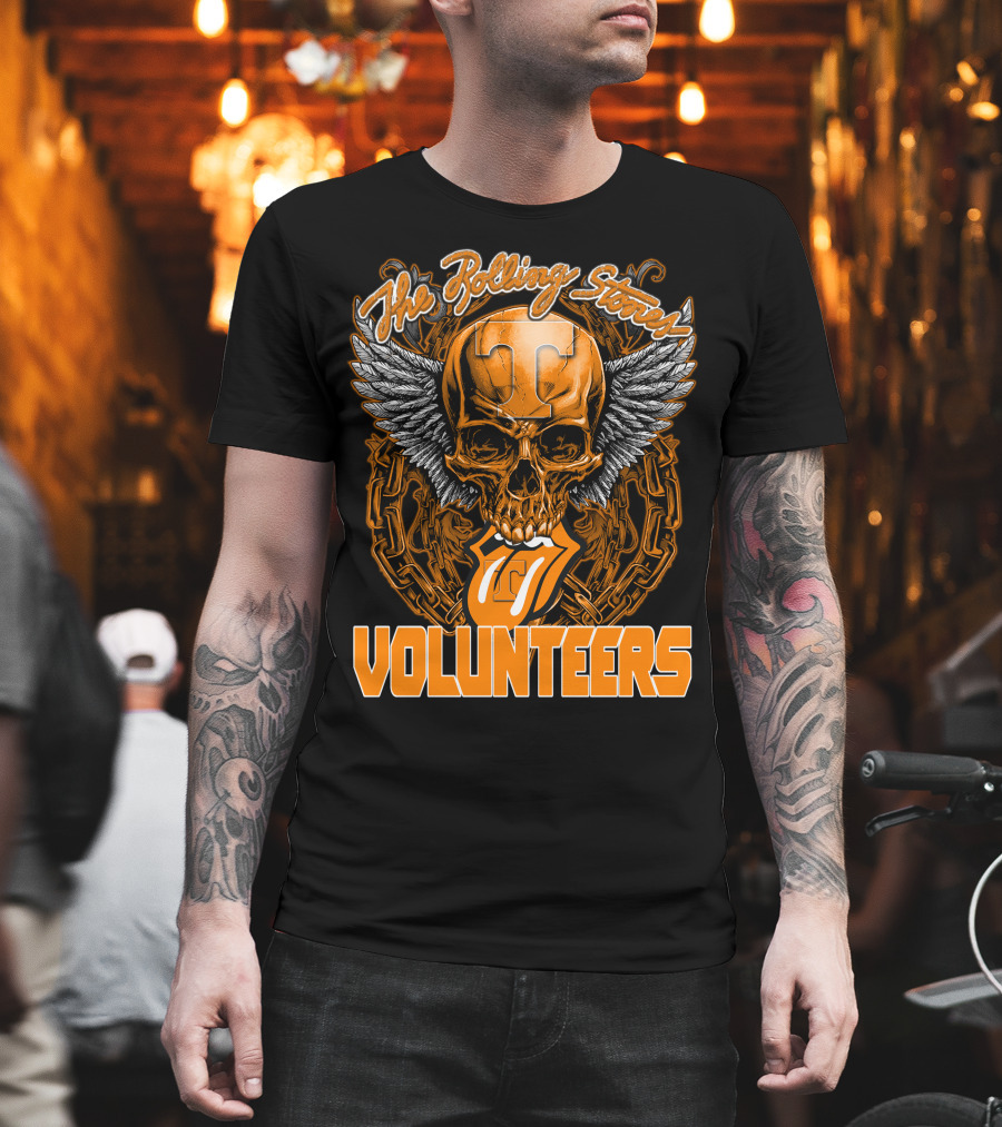 The Rolling Stones Volunteers Skull With Wings And Tennessee T-Shirt