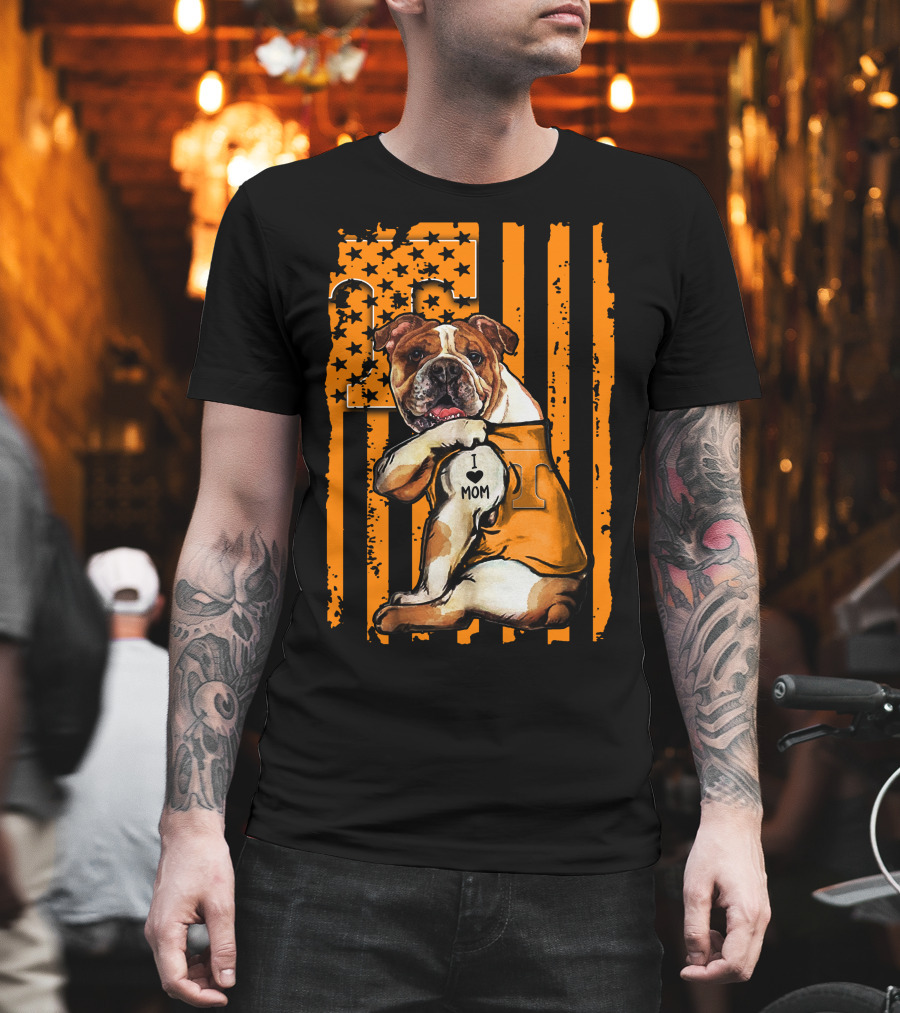 I ❤️ Mom Bulldog Tennessee Volunteers T-Shirt