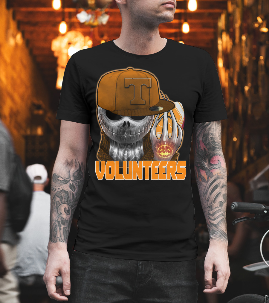 Jackskull Halloween Tennessee Volunteers Football T-Shirt