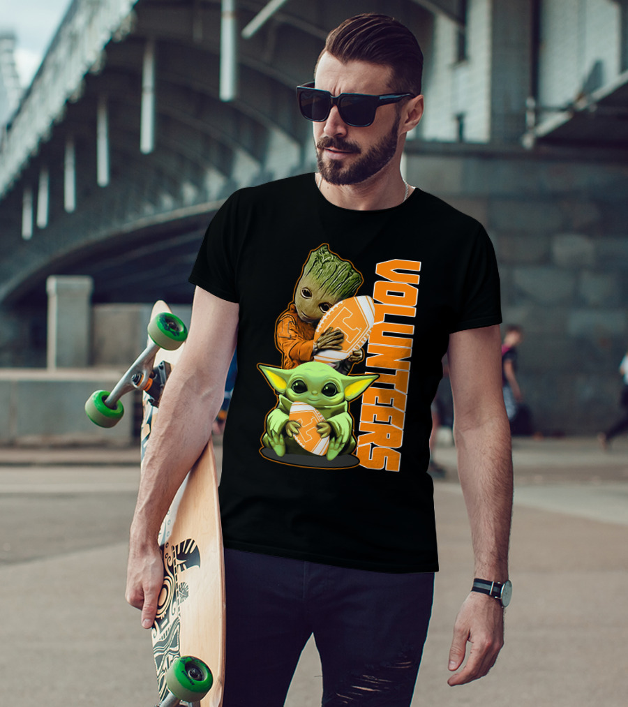 Grzd Volunteers Football Baby Alien Tree Character T-Shirt
