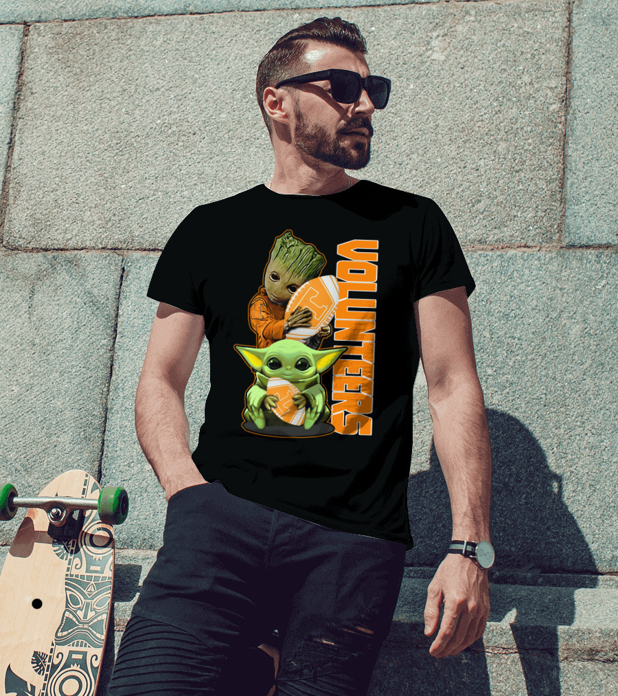 Grzd Volunteers Football Baby Alien Tree Character T-Shirt