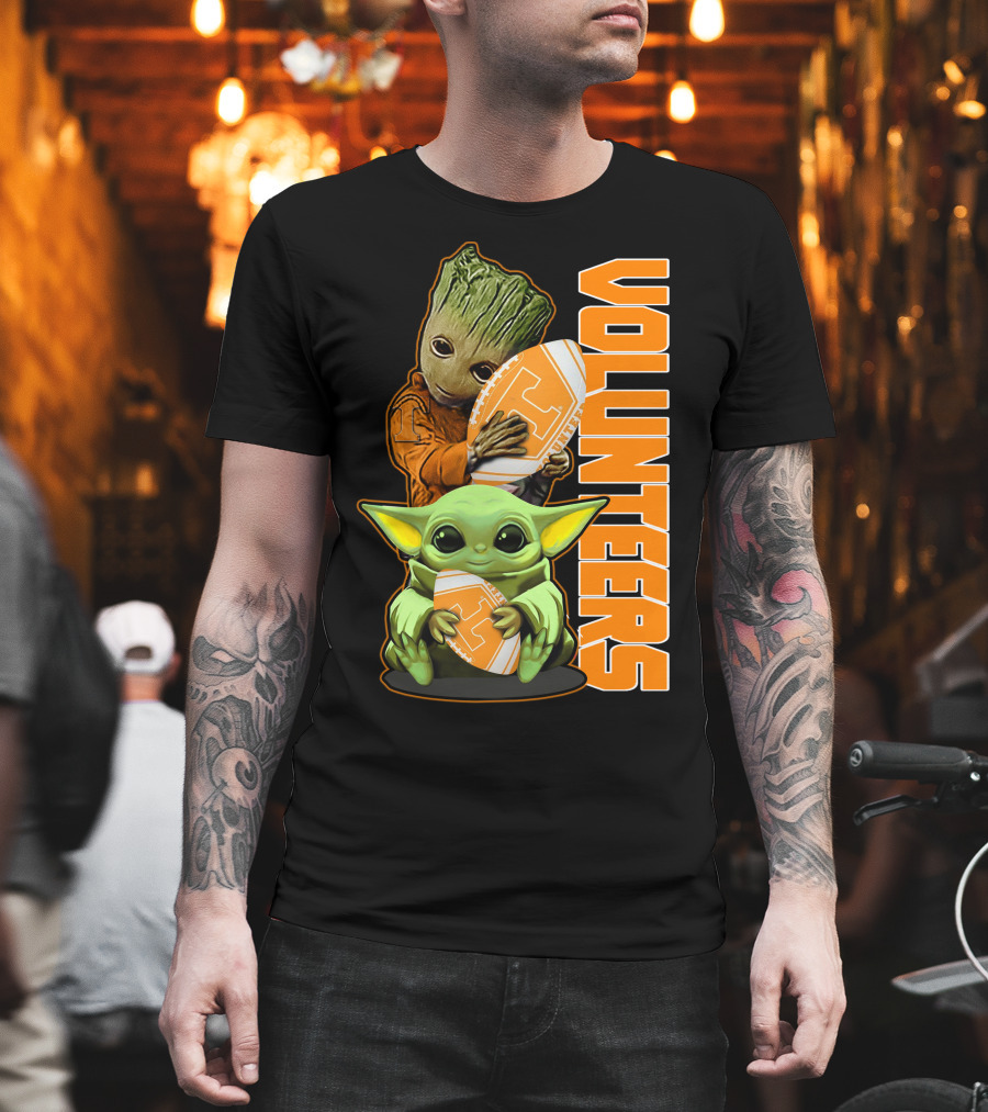 Grzd Volunteers Football Baby Alien Tree Character T-Shirt