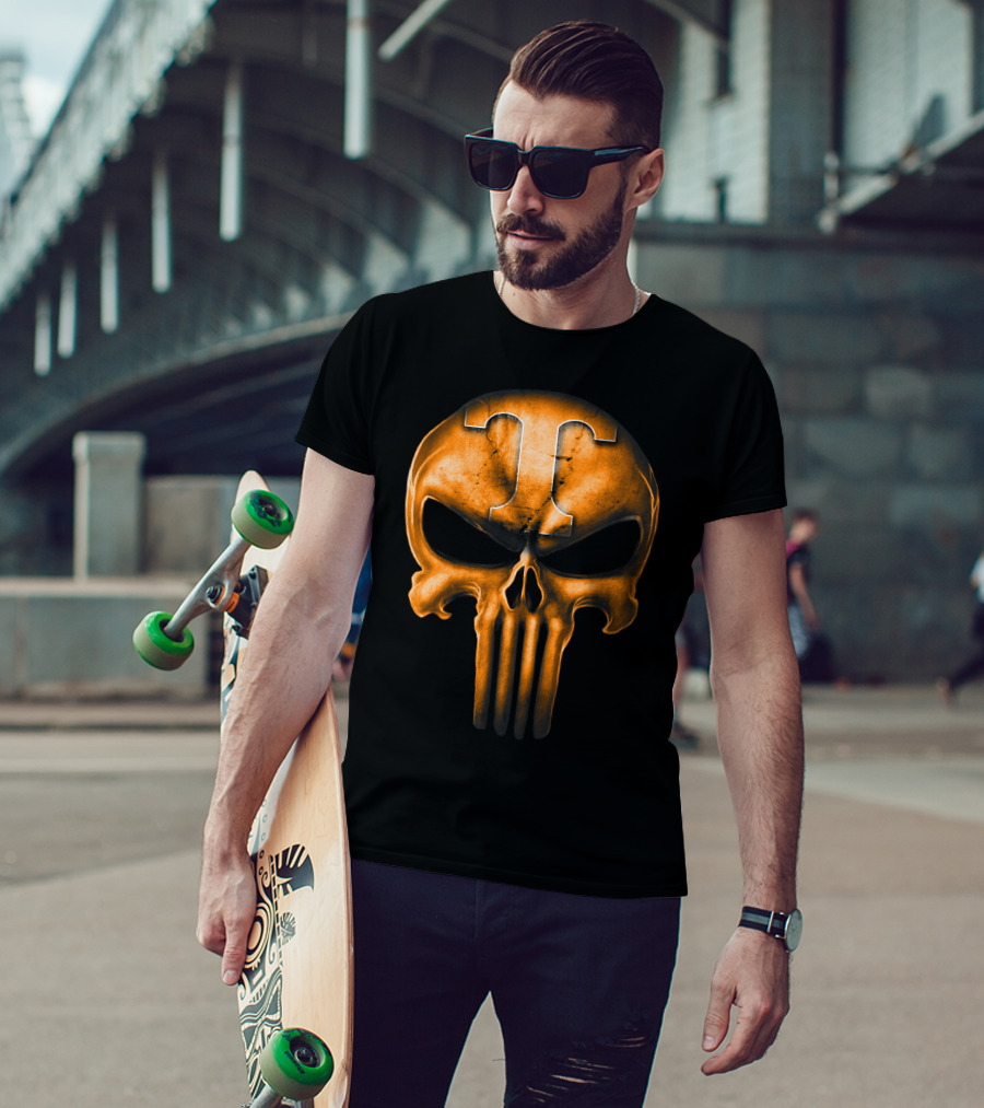 Skull T Logo Tennessee Volunteers T-Shirt