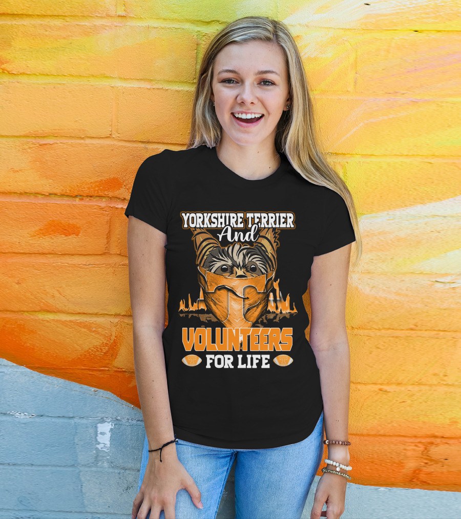Yorkshire Terrier And Volunteers For Life T-Shirt