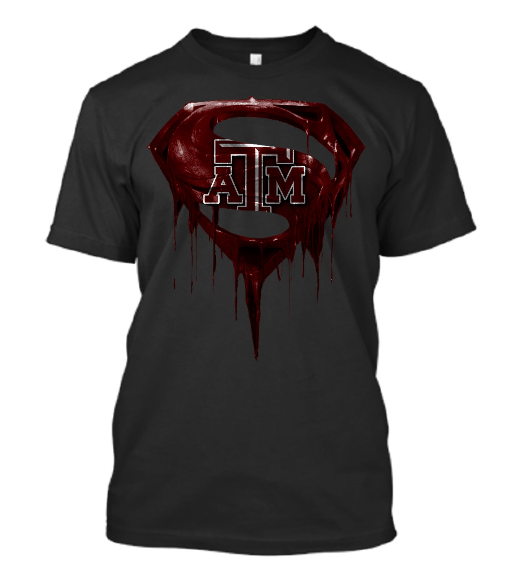 Texas A&M Aggies Dripping Superman T-Shirt