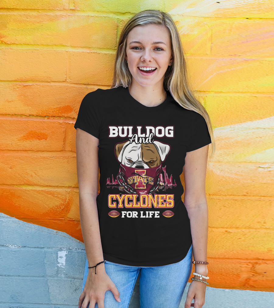 Bulldog And Cyclones For Life State T-Shirt