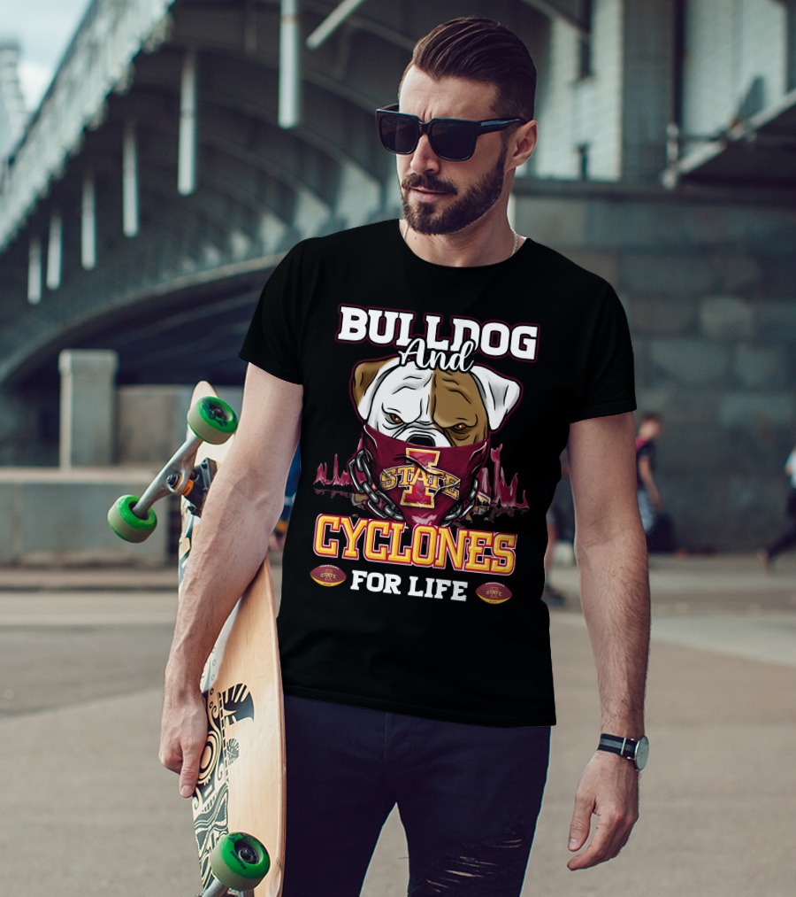 Bulldog And Cyclones For Life State T-Shirt