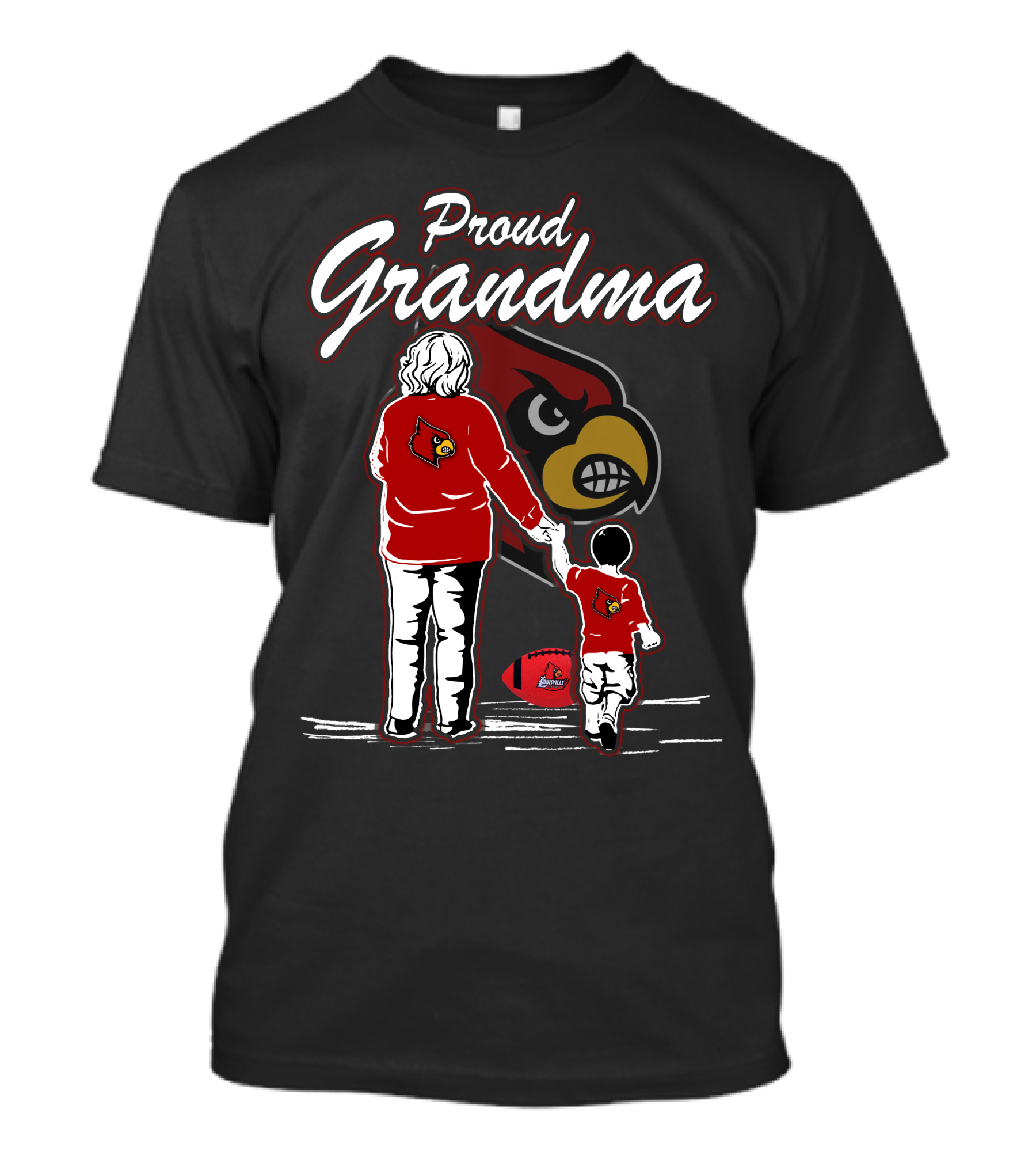 Proud Grandma Louisville Cardinals Football Family Cardinals T-Shirt
