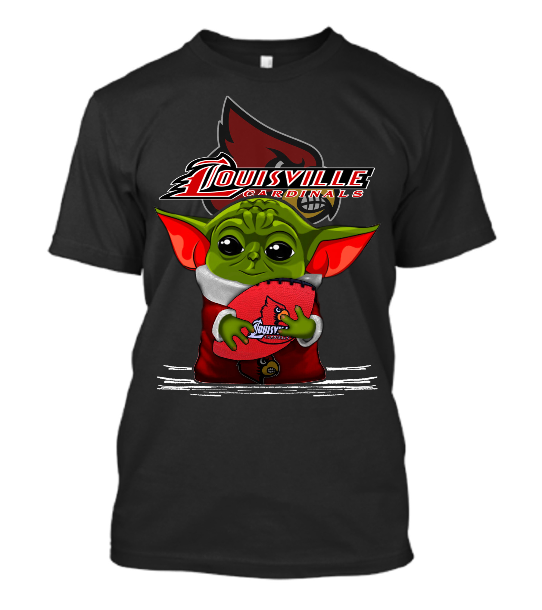 Louisville Cardinals Yoda Football Fan T-Shirt