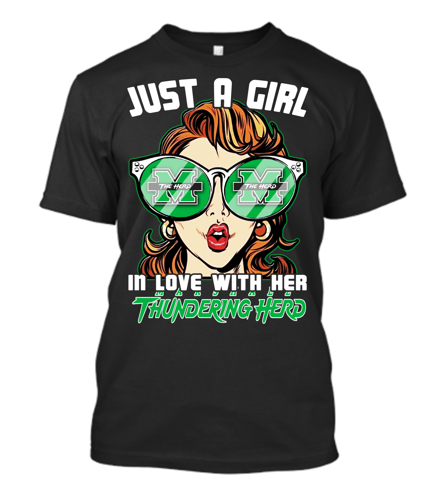 Just A Girl In Love With Her Thundering Herd T-Shirt