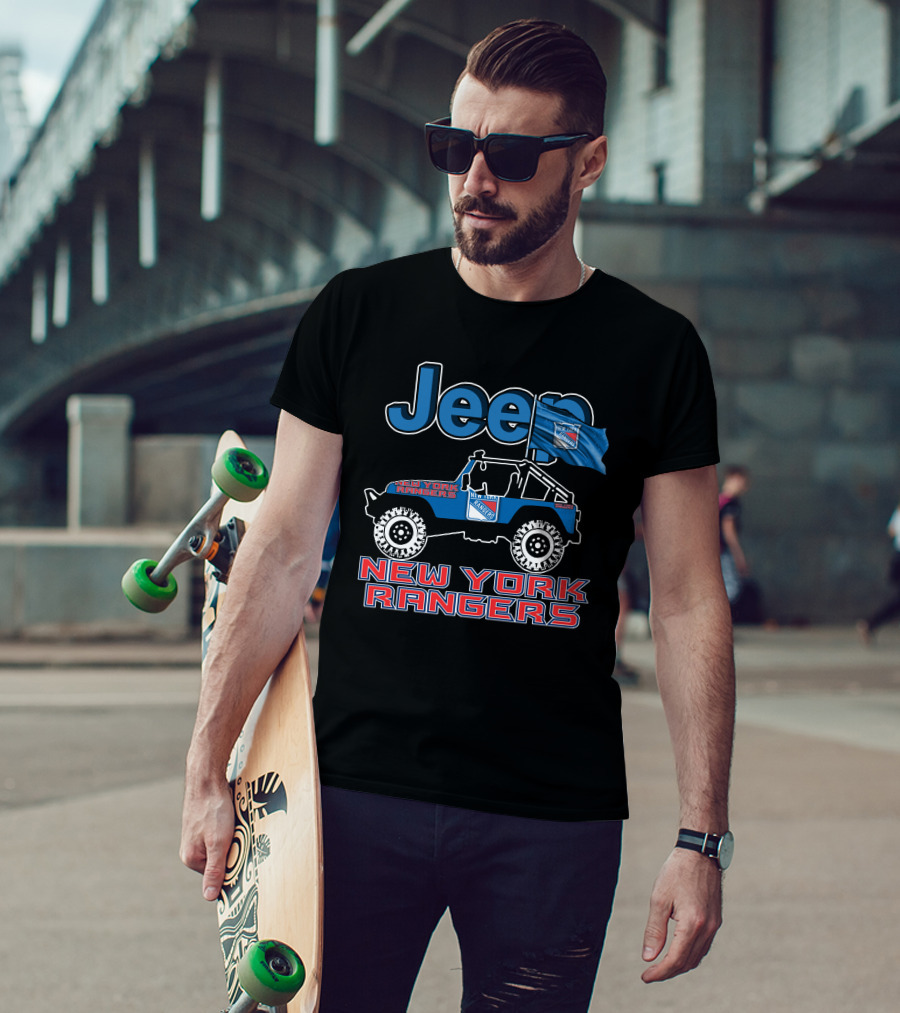 Jeep New York Rangers Off-Road Adventure Fan Gear T-Shirt
