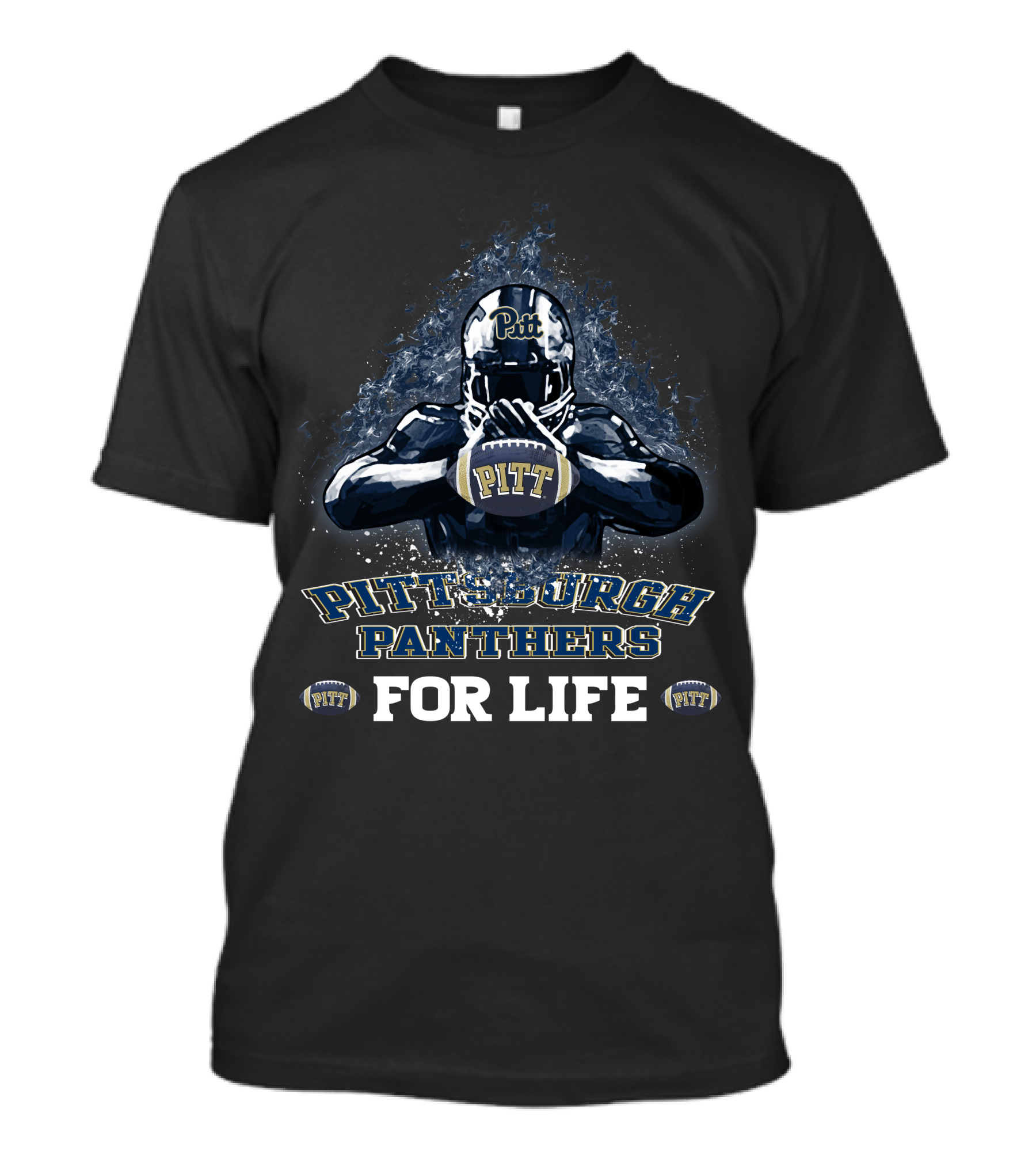 Pitt Panthers Football Pittburgh For Life T-Shirt