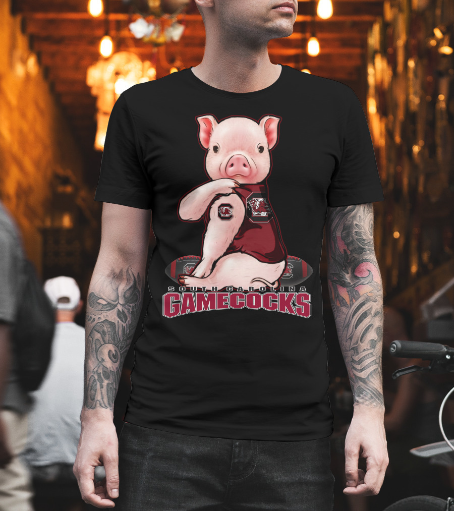 South Carolina Gamecocks Pig Football Fan T-Shirt