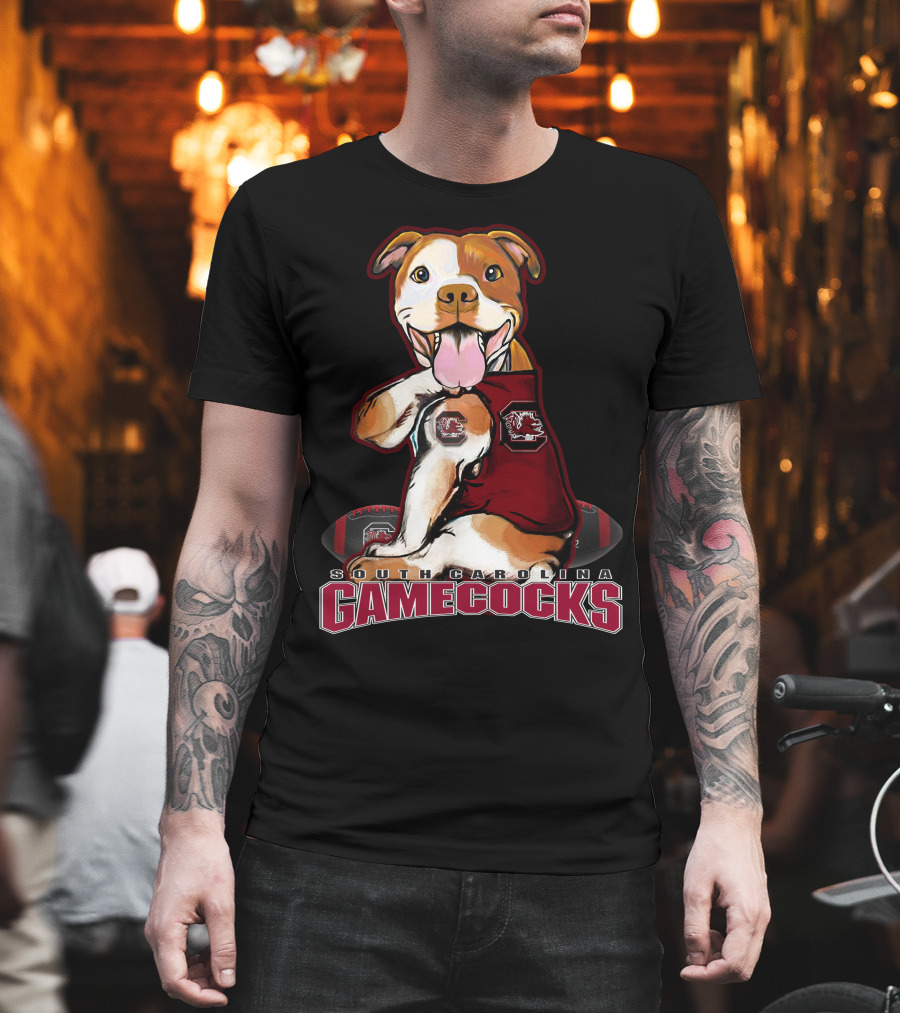 South Carolina Gamecocks Pitbull Football Fan T-Shirt