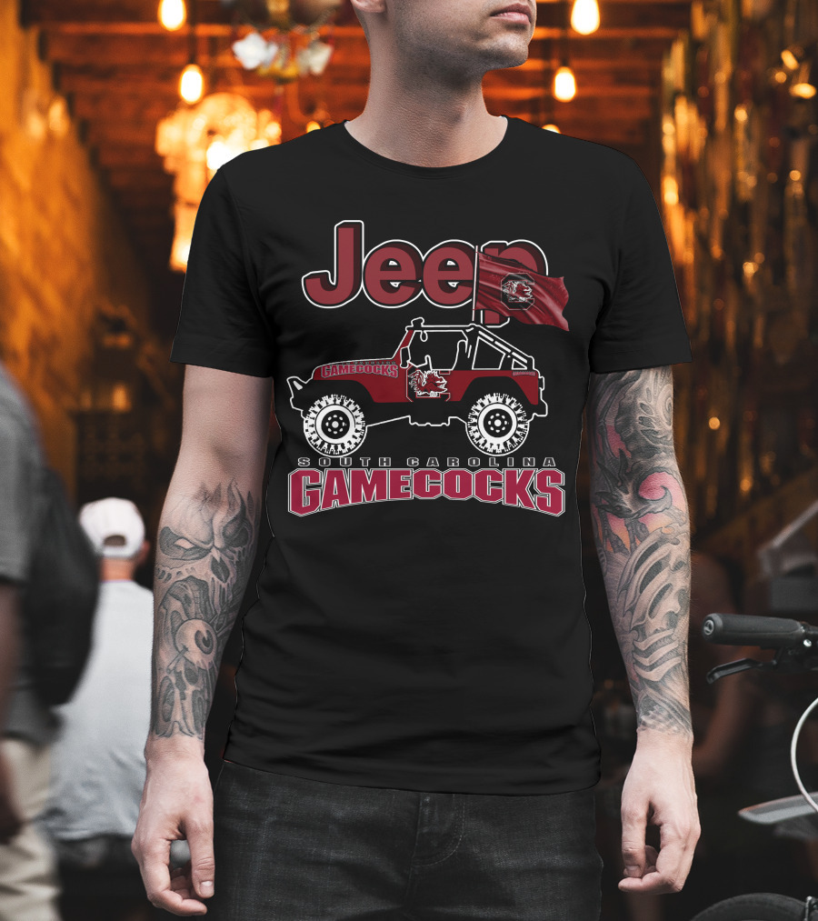 Jeep South Carolina Gamecocks Off-Road Spirit Vehicle T-Shirt