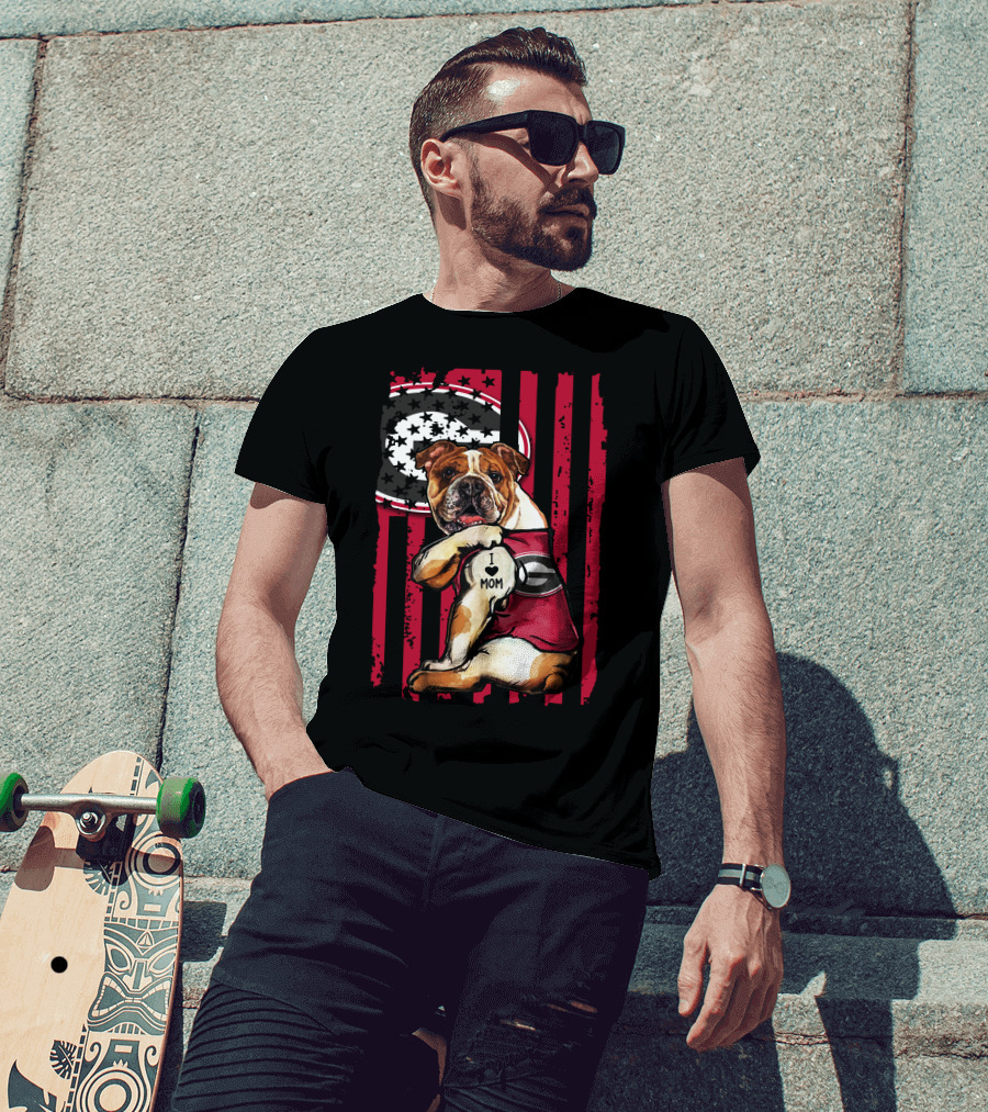 I ♥ Mom Georgia Bulldogs Bulldog Football Pride T-Shirt
