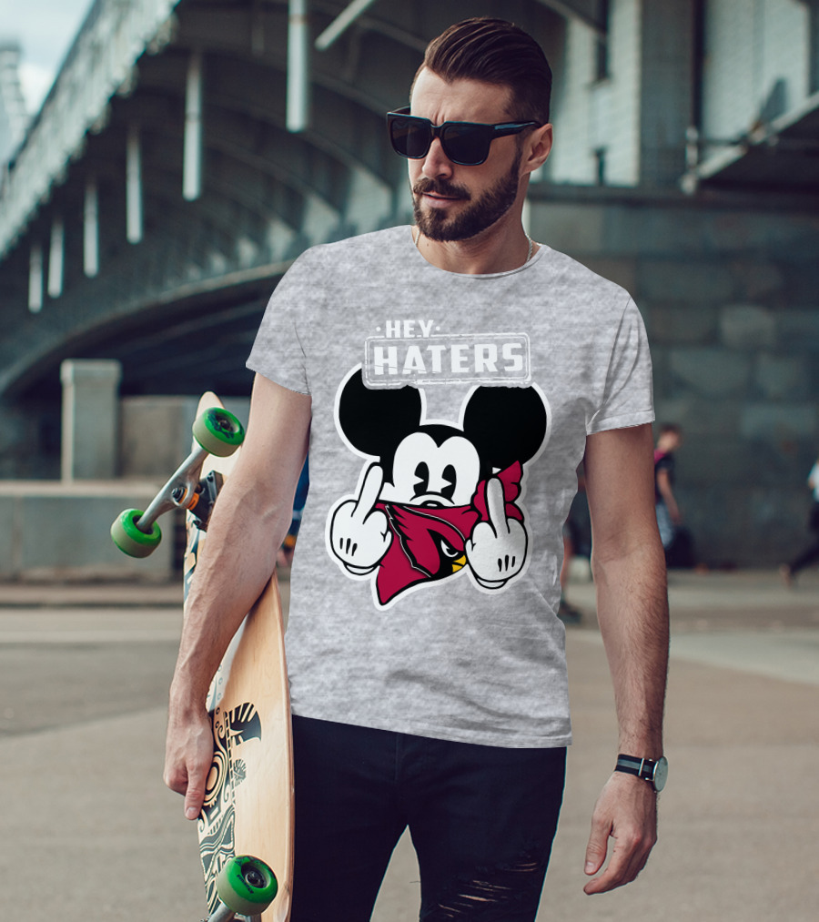 Hey Haters Mickey Arizona Cardinals T-Shirt