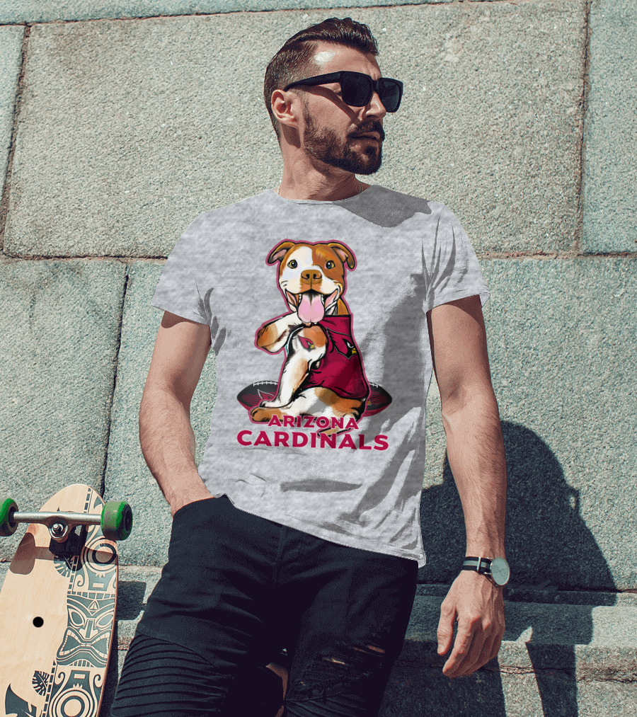 Arizona Cardinals Pitbull Football Fan T-Shirt