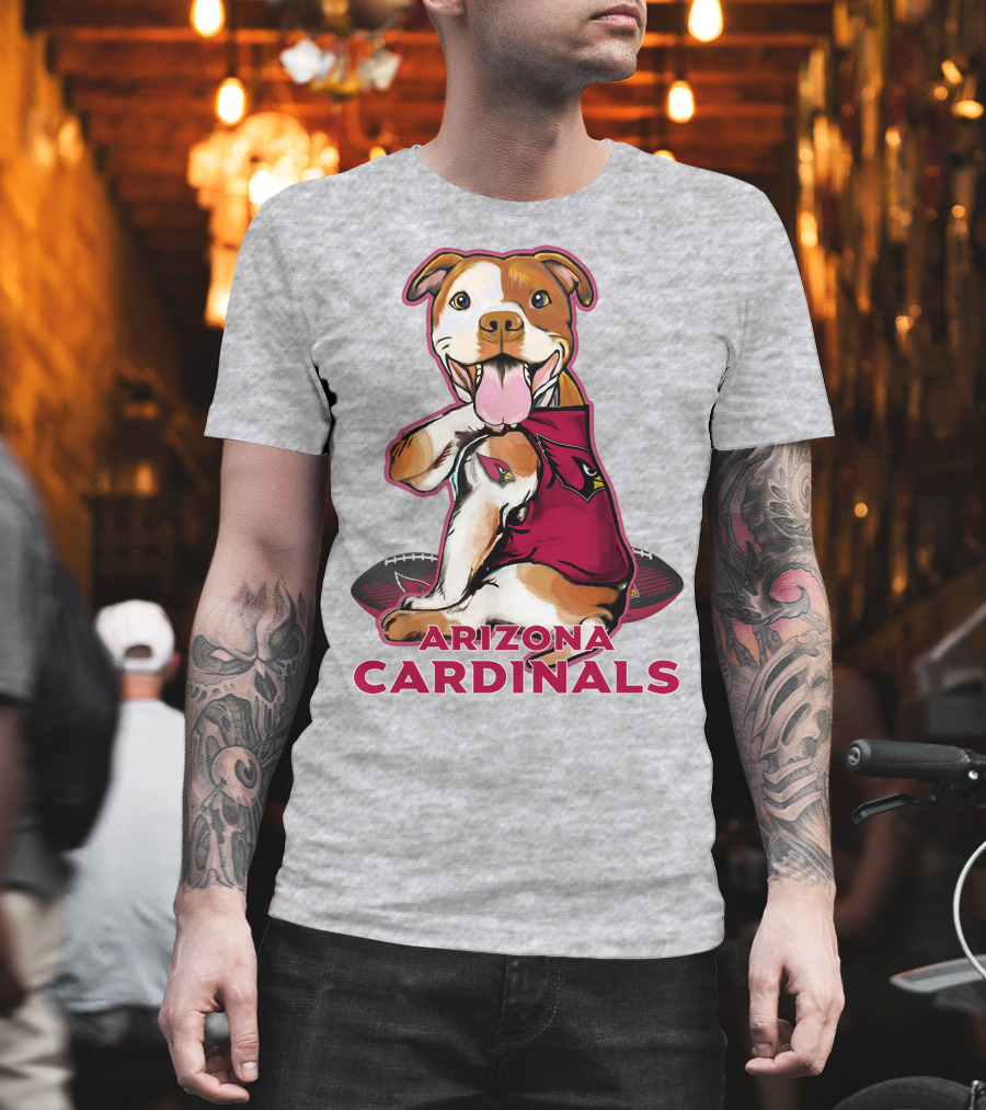 Arizona Cardinals Pitbull Football Fan T-Shirt
