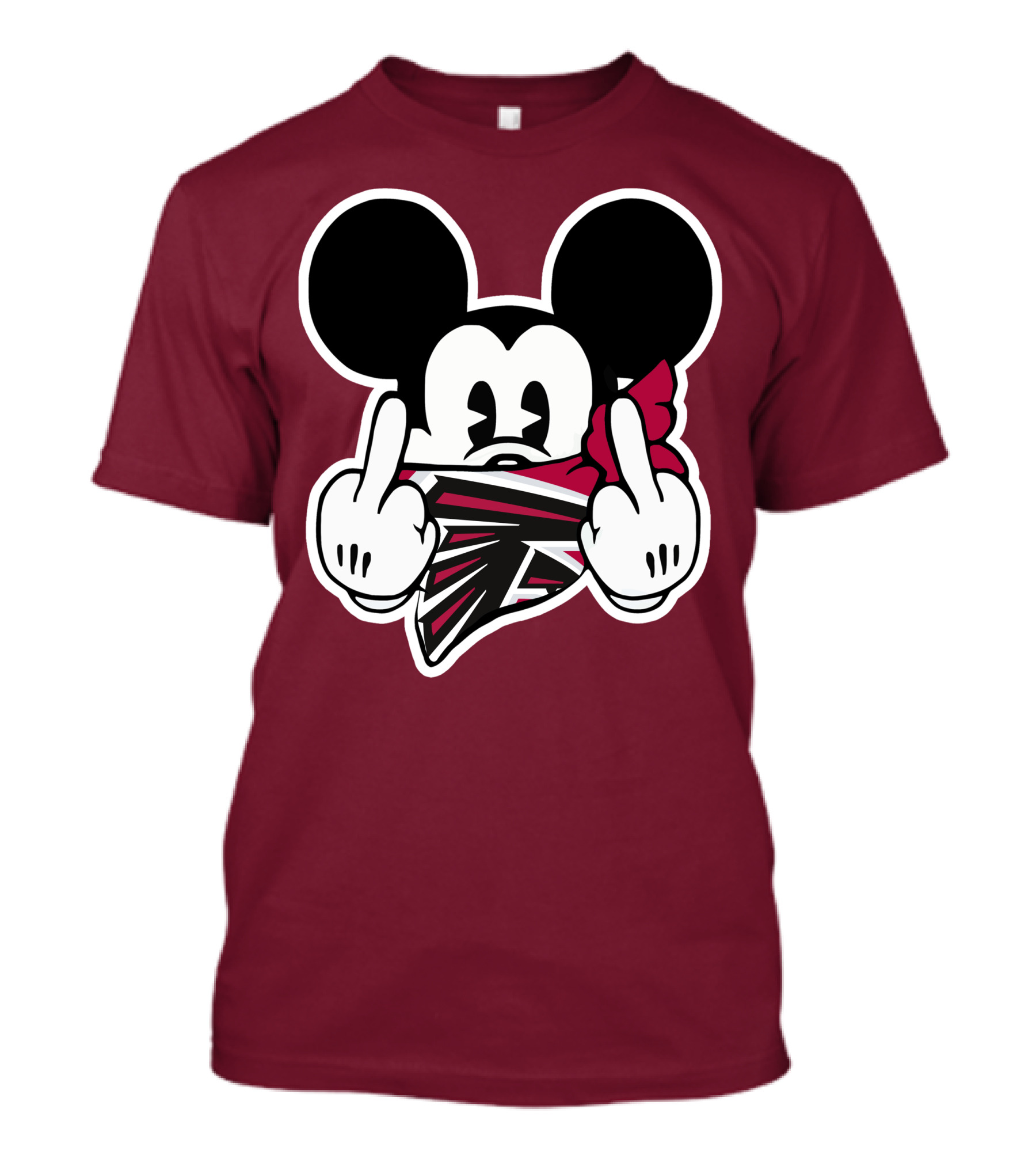 Atlanta Falcons Mickey Mouse Bandana Gesture T-Shirt