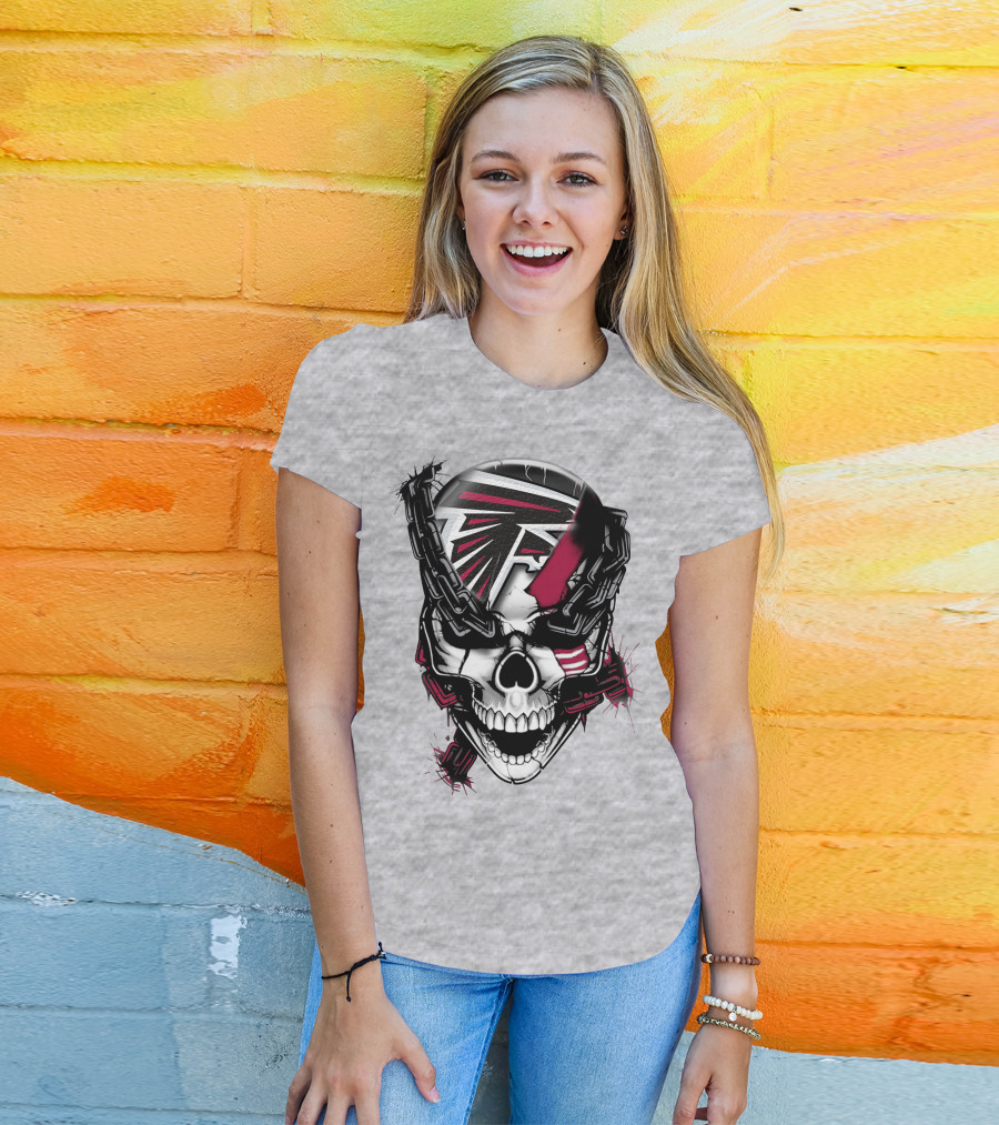 Atlanta Falcons Skull Chain T-Shirt