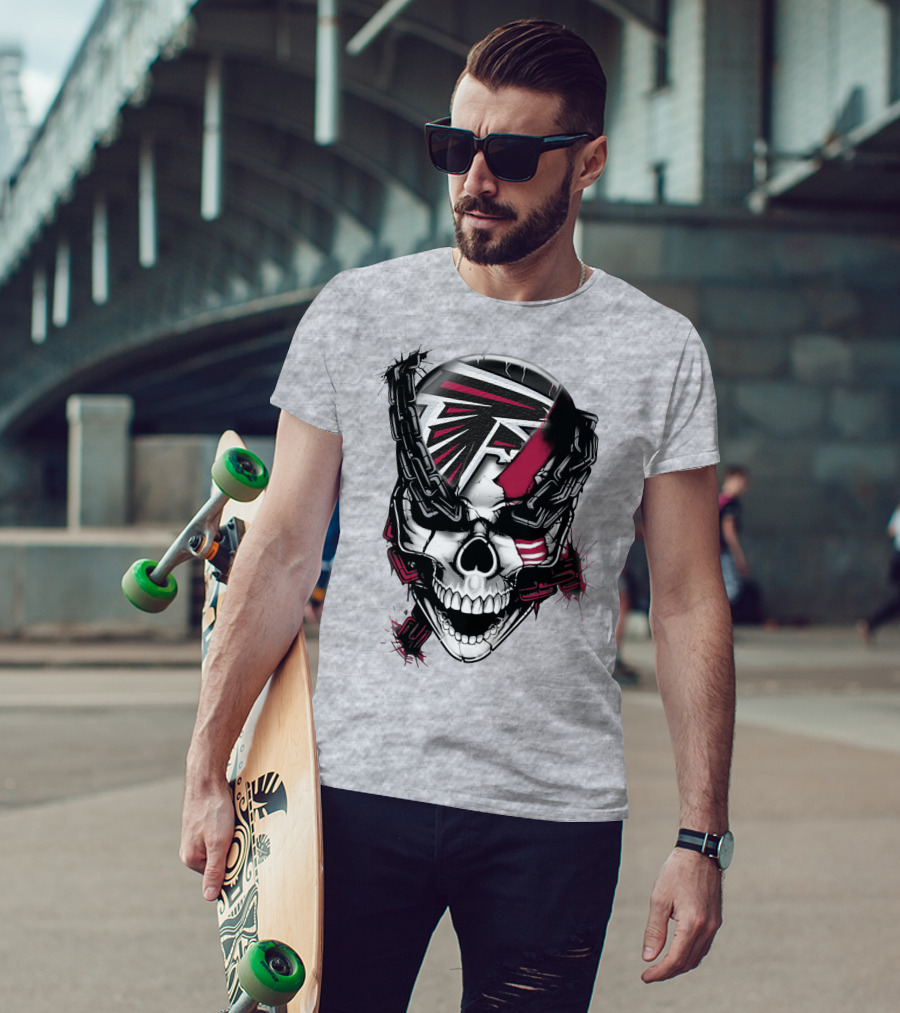 Atlanta Falcons Skull Chain T-Shirt