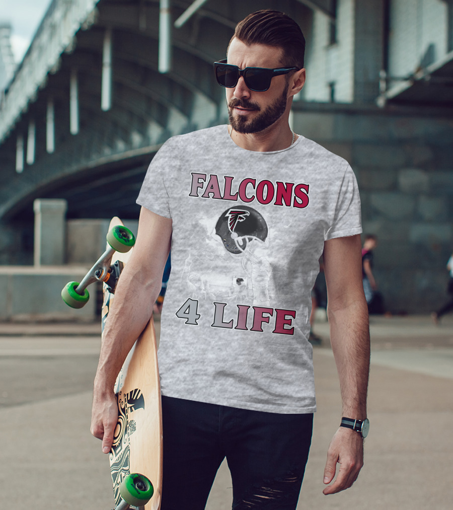 Falcons 4 Life Atlanta Falcons Helmet Team Spirit T-Shirt