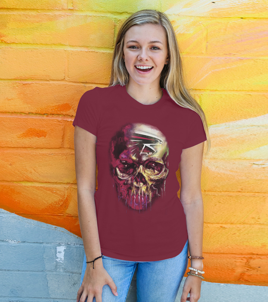 Atlanta Falcons Skull Art T-Shirt