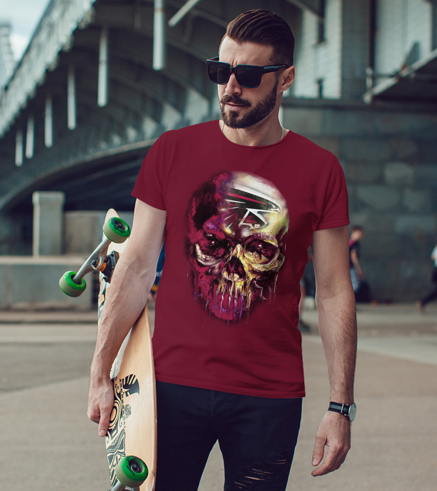 Atlanta Falcons Skull Art T-Shirt