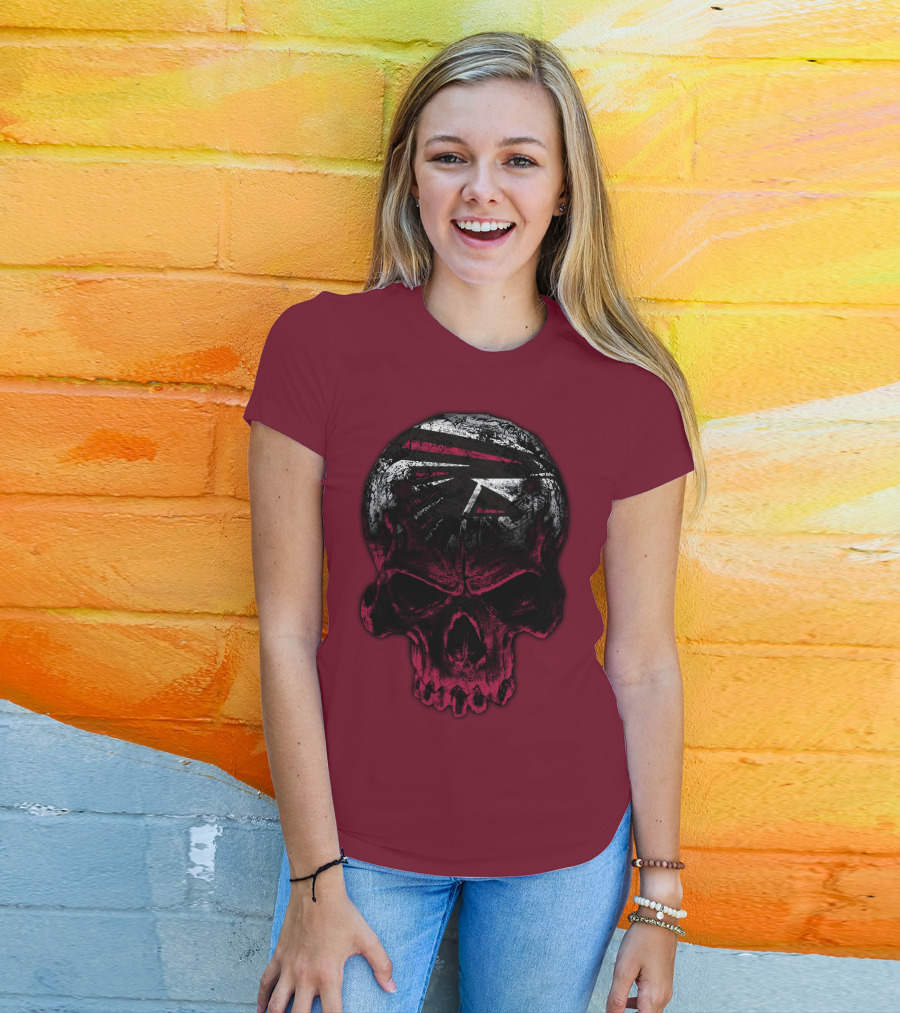 Atlanta Falcons Skull Emblem 67 T-Shirt