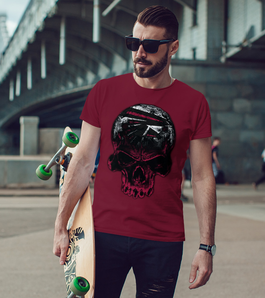 Atlanta Falcons Skull Emblem 67 T-Shirt
