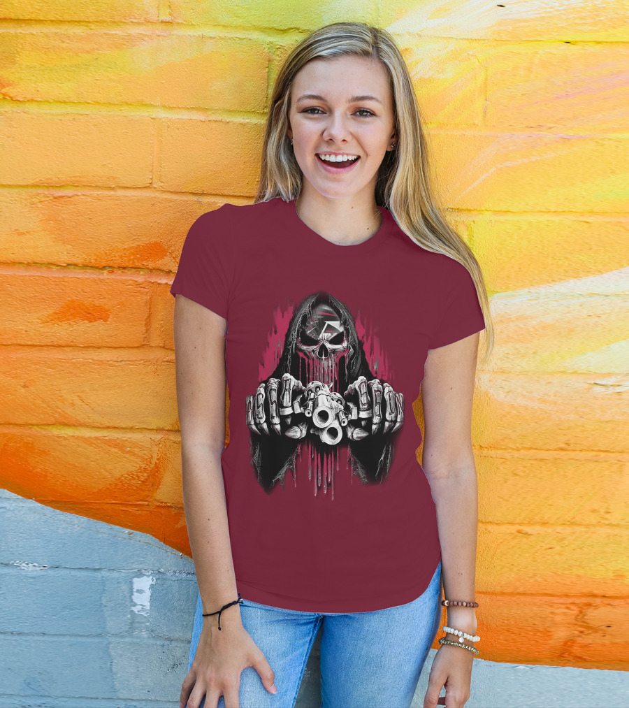 Atlanta Falcons Skull Grim Reaper T-Shirt