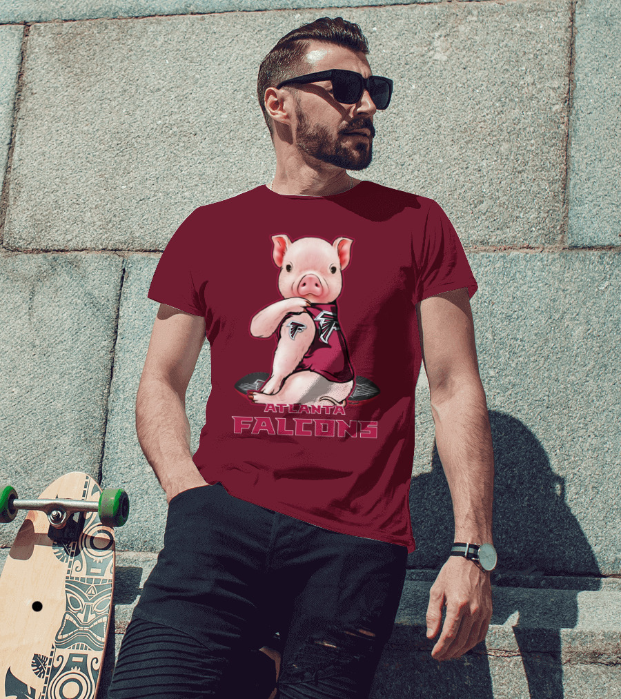 Atlanta Falcons Pig Mascot T-Shirt