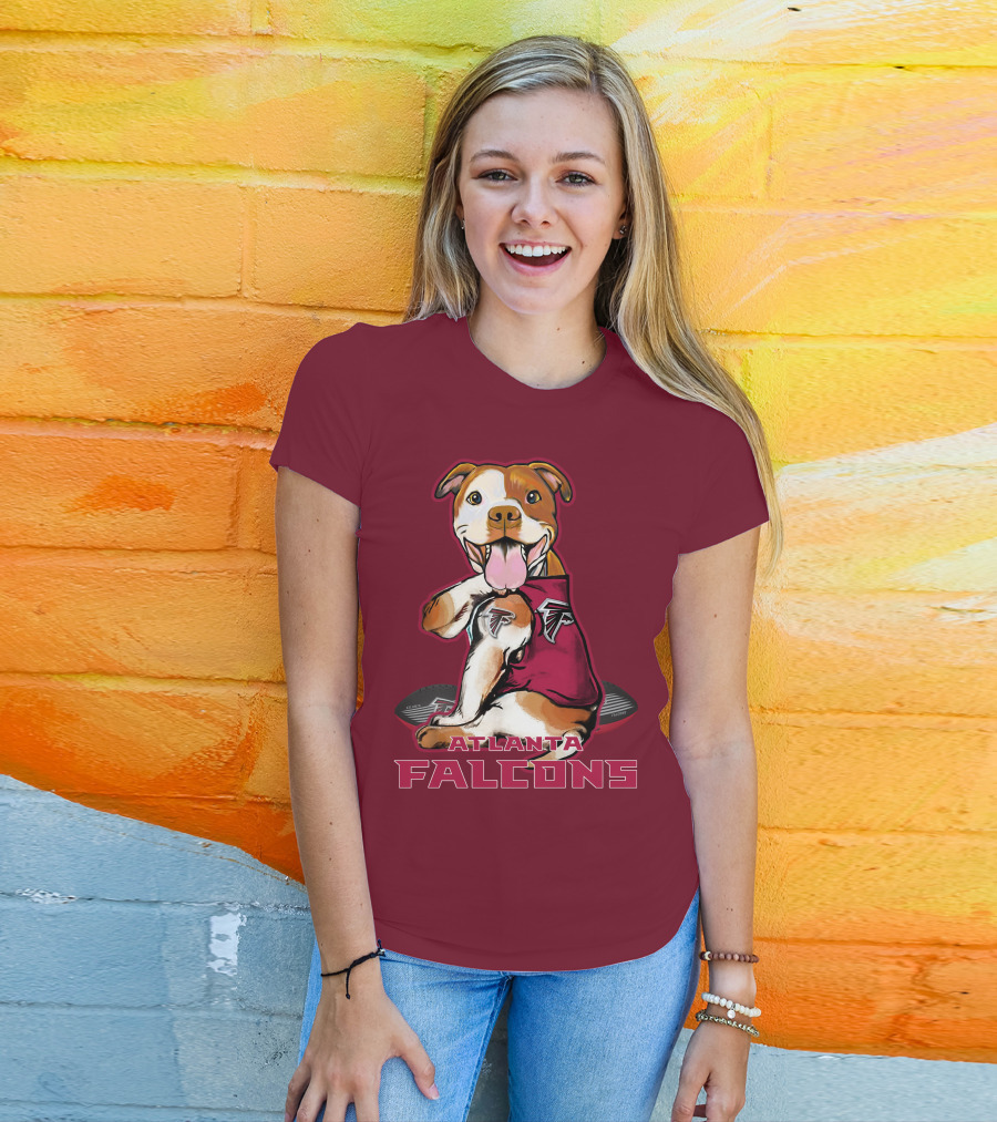 Atlanta Falcons Pittbull Football Fan T-Shirt