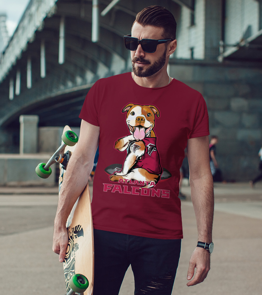 Atlanta Falcons Pittbull Football Fan T-Shirt