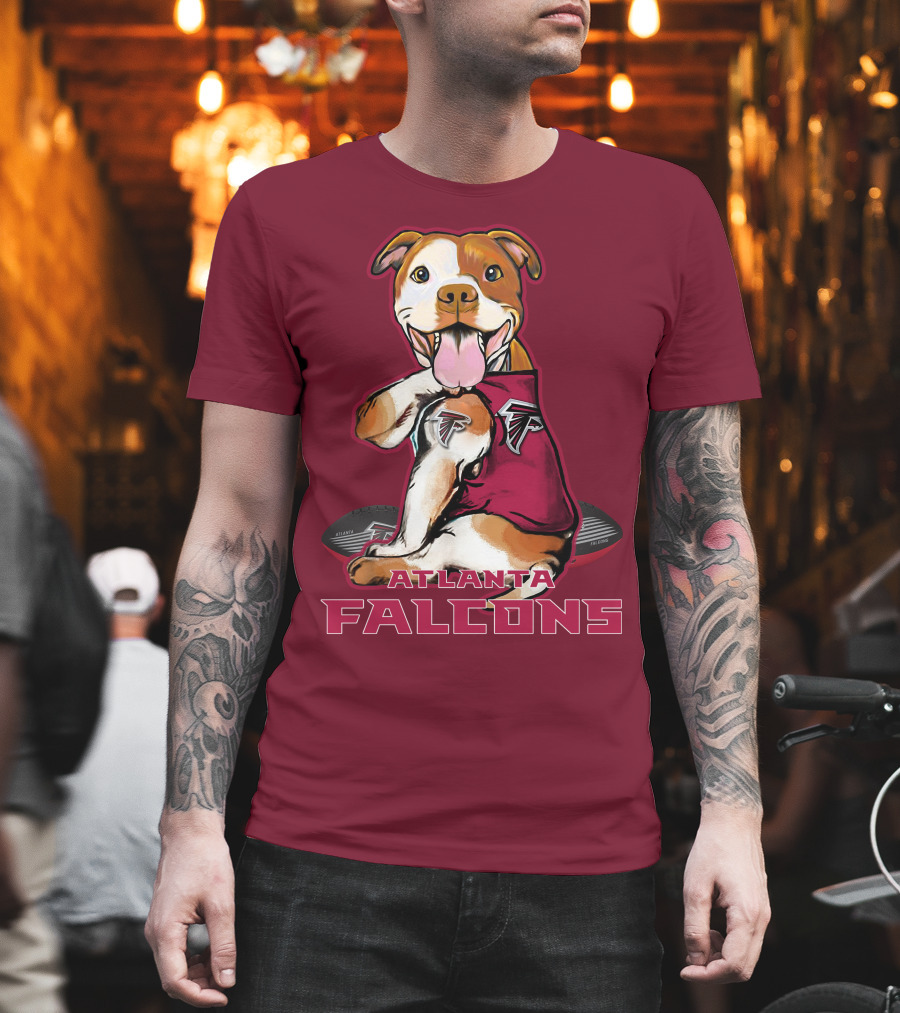 Atlanta Falcons Pittbull Football Fan T-Shirt