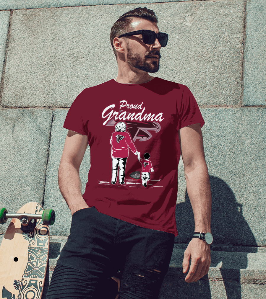 Proud Grandma Atlanta Falcons Football Family T-Shirt