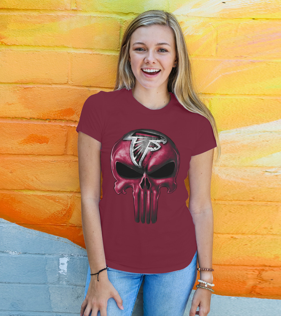 Atlanta Falcons Skull T-Shirt