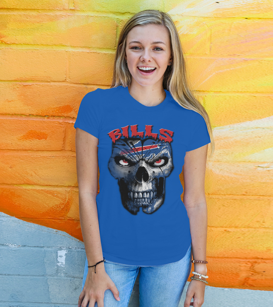 Buffalo Bills Skull Logo T-Shirt