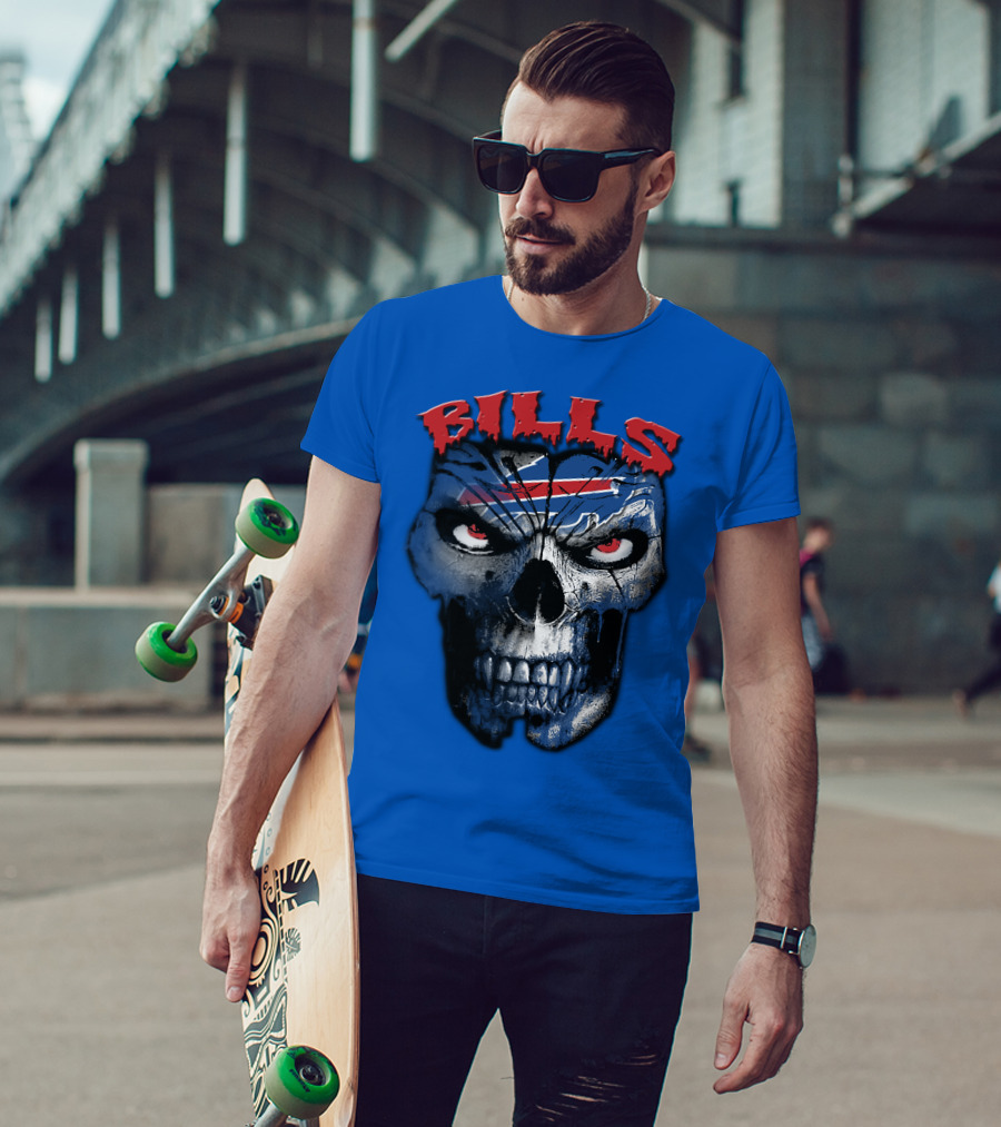 Buffalo Bills Skull Logo T-Shirt