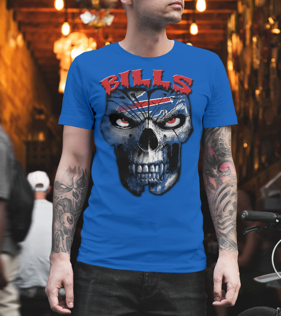 Buffalo Bills Skull Logo T-Shirt