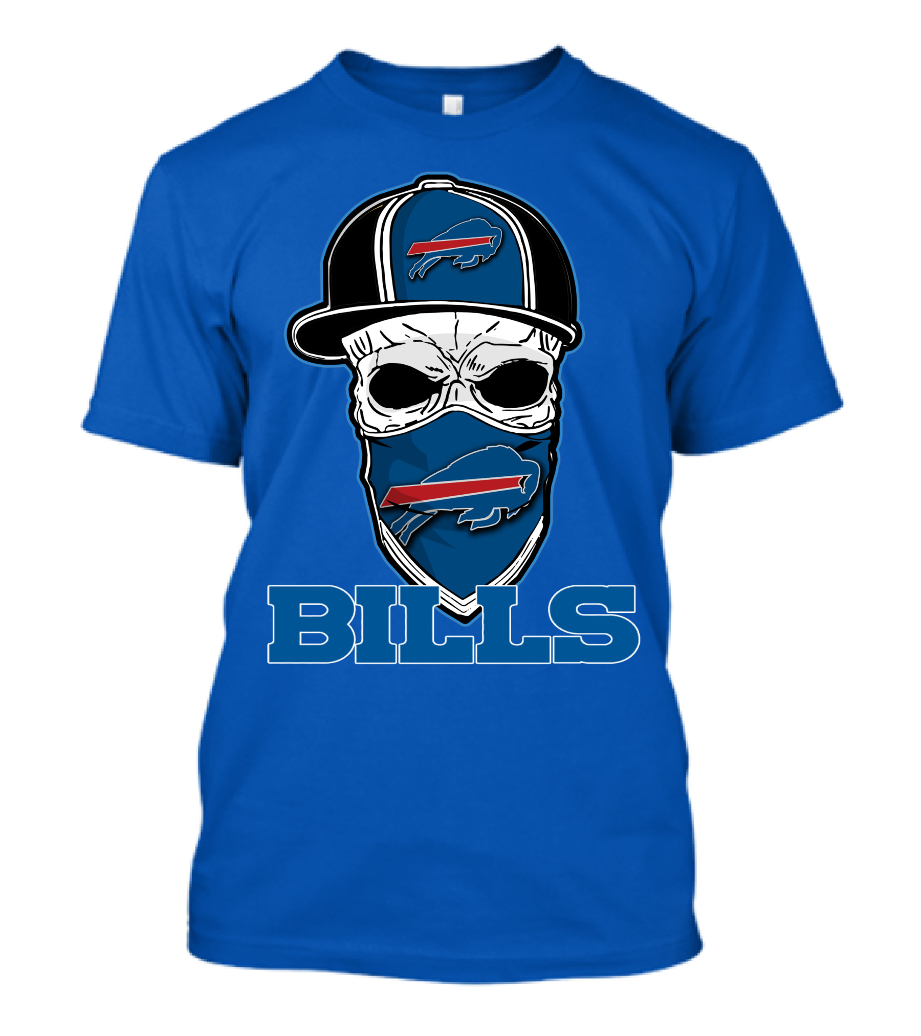 Skull Hat Bills Buffalo T-Shirt