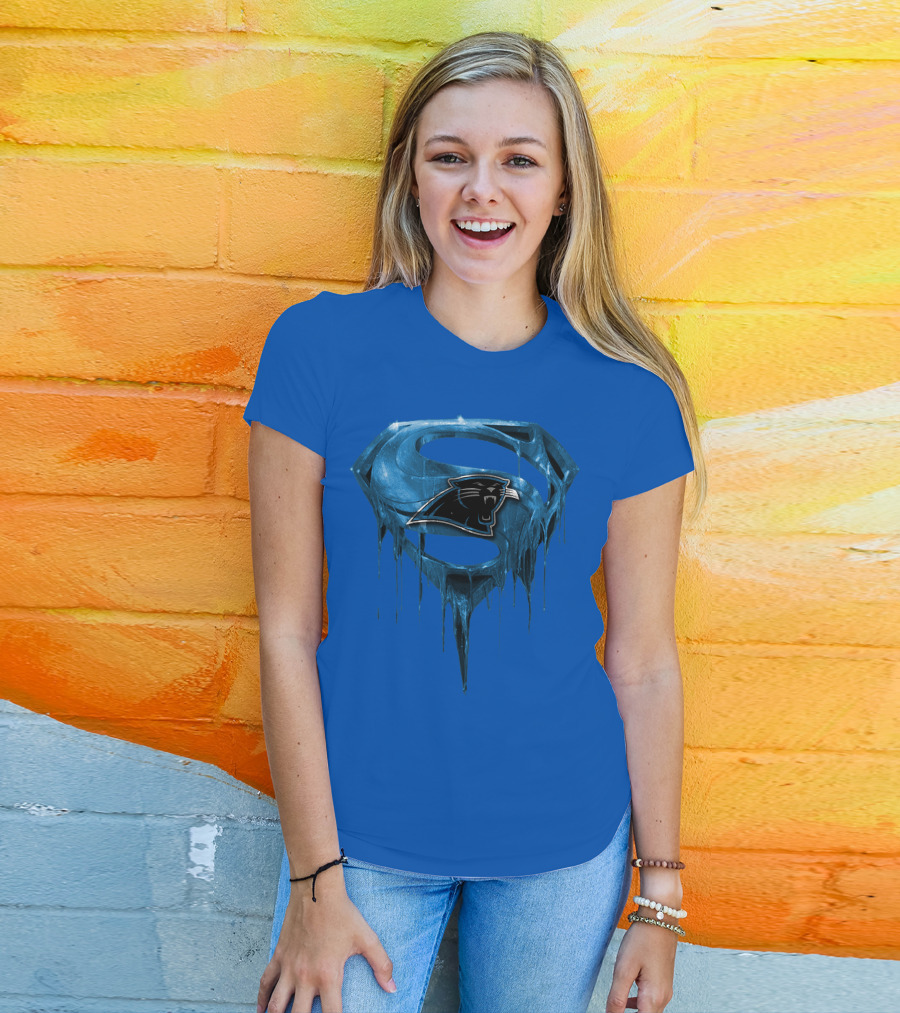 Spm Carolina Panthers Superman Ice T-Shirt